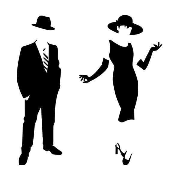 Elegantne tualettruumi kleebis, 25 x 25 cm - Ambiance-image-1