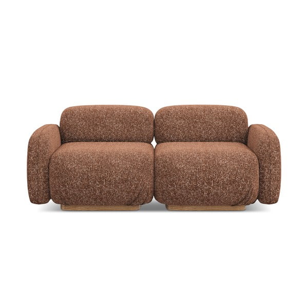 Oranž/pruun moodulsofa 190 cm Ailani - Makamii