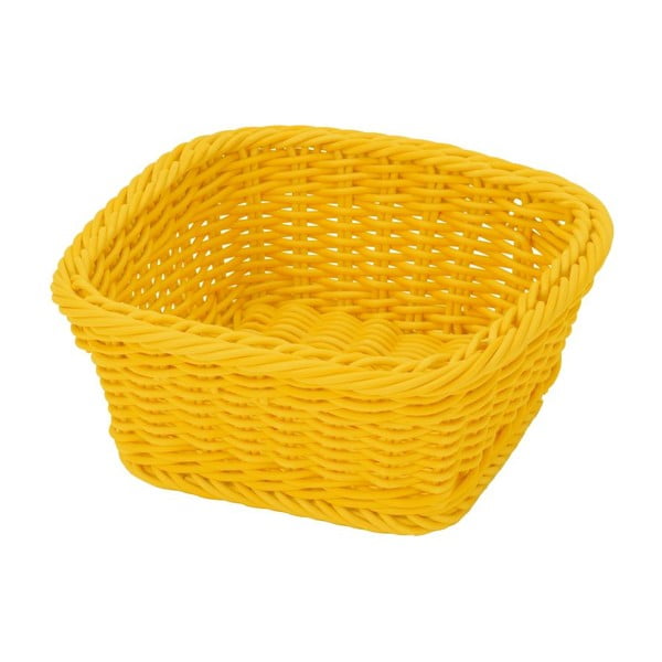 Košík Korb Quadra Yellow, 19x19x7,5 cm