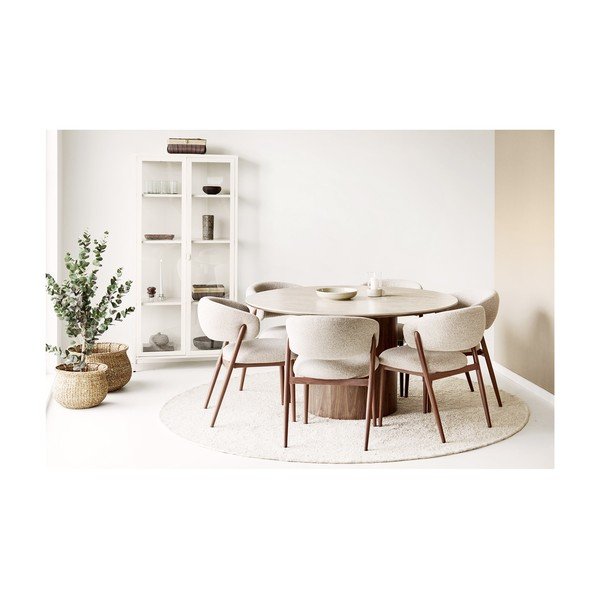 Ümmargune söögilaud keraamilise pealispinnaga, ø 140 cm Delphi - House Nordic-image-1