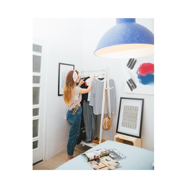 Valge rõivaste riiul - Really Nice Things-image-1