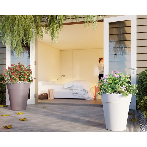 Taaskasutatud plastikust lillepott ø 40 cm Capri - Artevasi-image-1