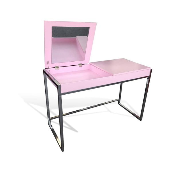 Růžový dětský psací stůl SOB Schmink