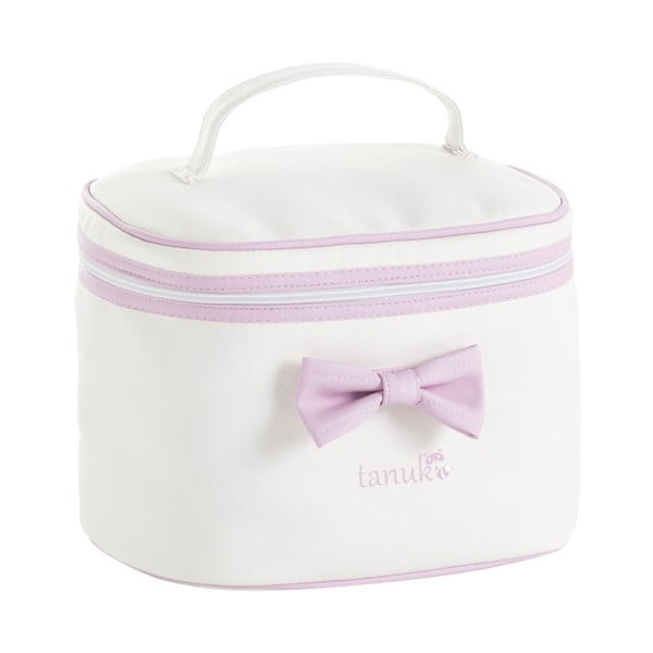 Růžovo-bílá taška Tanuki Toilet Bag, 30 x 20 cm