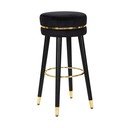 Mauro Ferretti Nero/Kuldne must baarijalg Paris - Mauro Ferretti