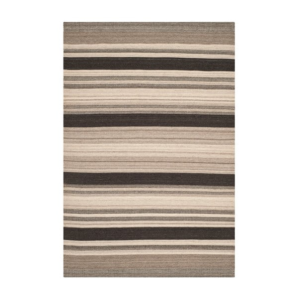 Hnědý vlněný koberec Safavieh Nico, 243 x 152 cm