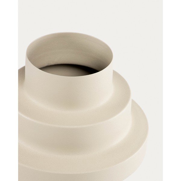 Beež terasest vaas (kõrgus 23 cm) Velia - Kave Home-image-3