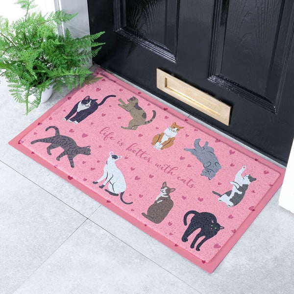 Uksematt 40x70 cm Life Is Better With Cats - Artsy Doormats-image-1
