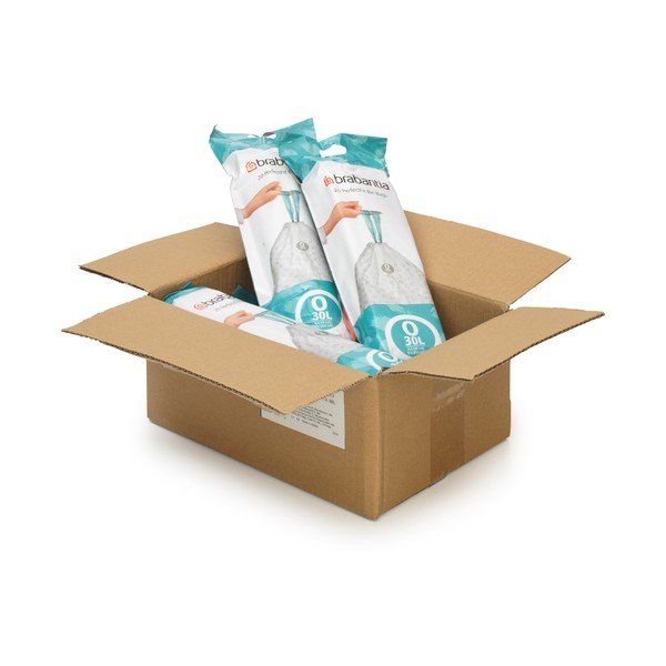 120 tk komplektis nööriga prügikotid, 30 l PerfectFit O - Brabantia-image-1