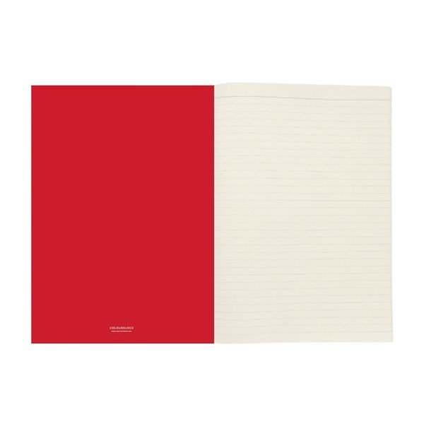 Červenooranžový zápisník A4 GO Stationery Stripe-image-1