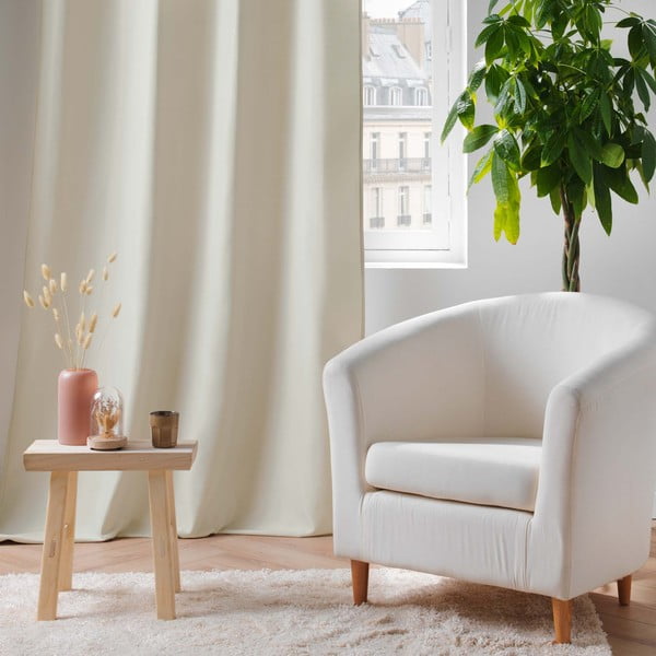 Beež mikrokiududest helikindel kardin 135x260 cm Micropolar - douceur d'intérieur-image-4