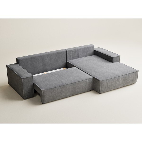 Hall šenilldiivanvoodi/panipaigaga nurgadiivan (parem nurk/diivanvoodiga) Maze - Maison de Rêve-image-3