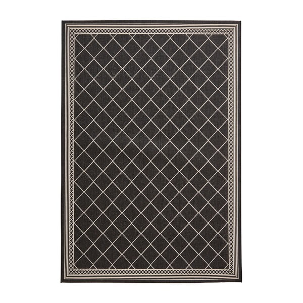 Černý koberec Think Rugs Cottage, 160 x 220 cm