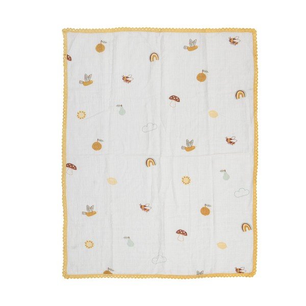 Valge beebitekk 80x100 cm Agnes - Bloomingville Mini-image-2