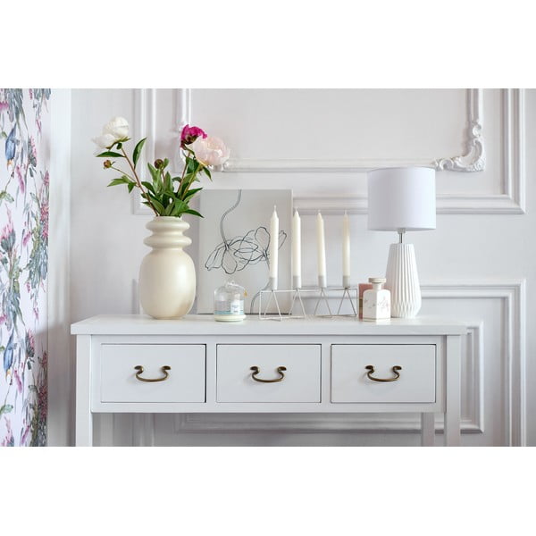 Valge küünlaalus 4 küünla jaoks, pikkus 40 cm - PT LIVING-image-1