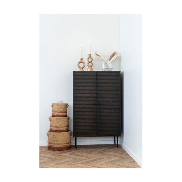 Tumepruun tammespoonist kapp 80x130 cm Kyoto - House Nordic-image-2