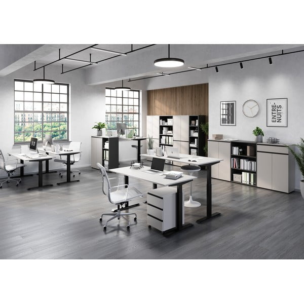 Elektriliselt reguleeritava kõrgusega töölaud 80x160 cm Bedano - Germania-image-1