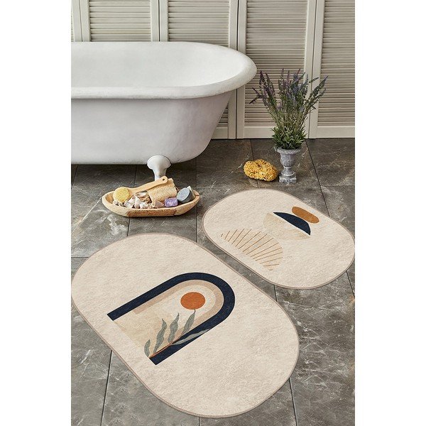Beežid vannitoamatid 2tk komplektis 60x100 cm – Mila Home-image-2