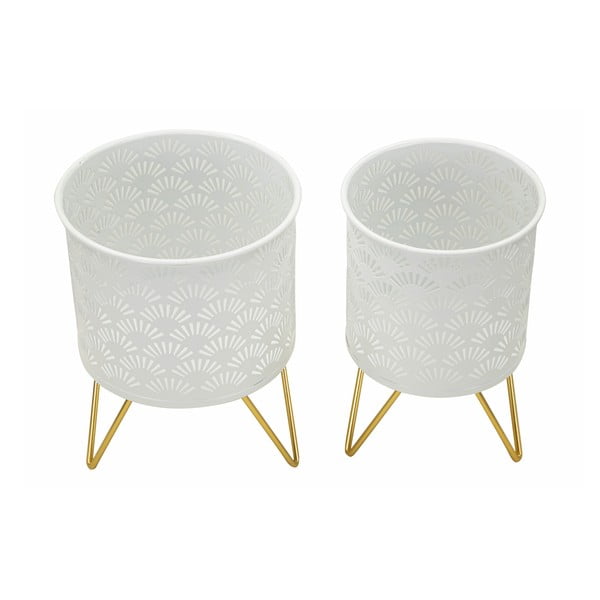 Metallist lillealused 2 tk komplektis ø 16 cm (kõrgus 20 cm) Carly - Mauro Ferretti-image-2