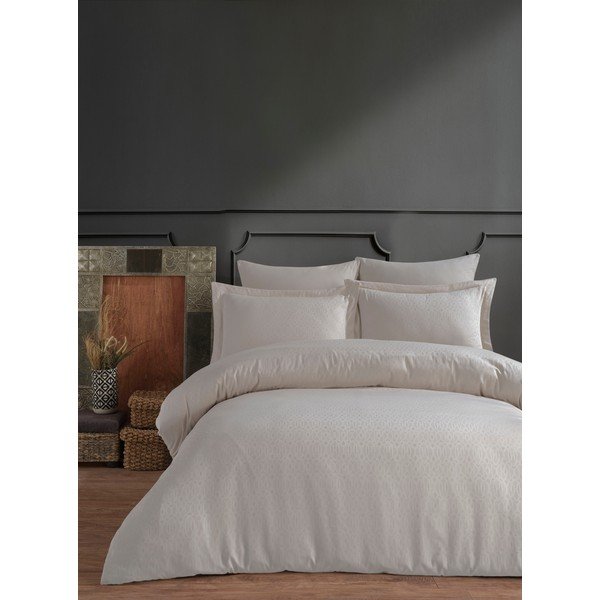 Beež kahekohaline puuvillase satiiniga voodilinad Primacasa by Türkiz , 200 x 220 cm Catena - Mijolnir