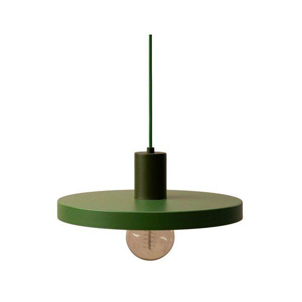 Roheline metallist ripatslamp ø 30 cm Ori - Micadoni