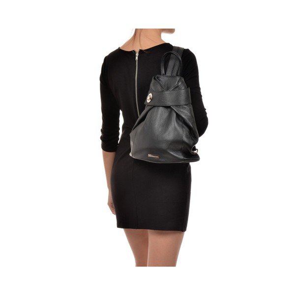 Černý kožený batoh Anna Luchini Makna-image-1