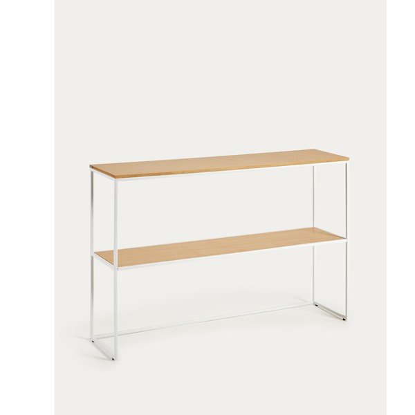 Valge tammespoonist konsoollaud 30x120 cm Yoana - Kave Home-image-4