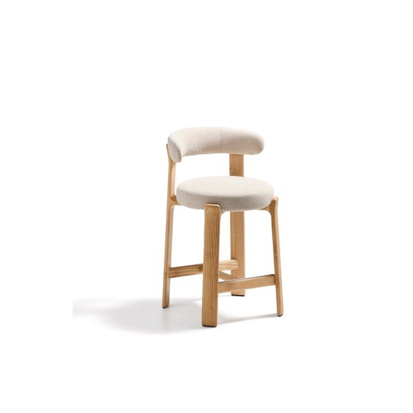 Beež saarepuidust baaritool (istme kõrgus 65 cm) Granite - Kave Home