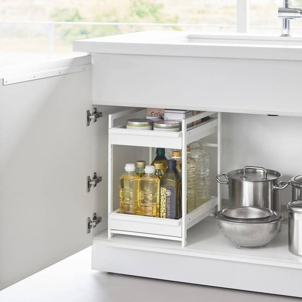 Valge metallist lisariiul 30x42 cm Tower - YAMAZAKI-image-1