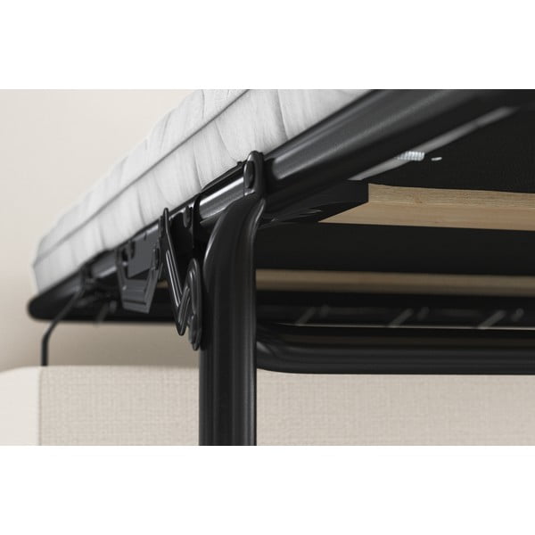 Kreemjas polsterdatud kokkupandav pink , 80 cm Brady - My Pop Design-image-1