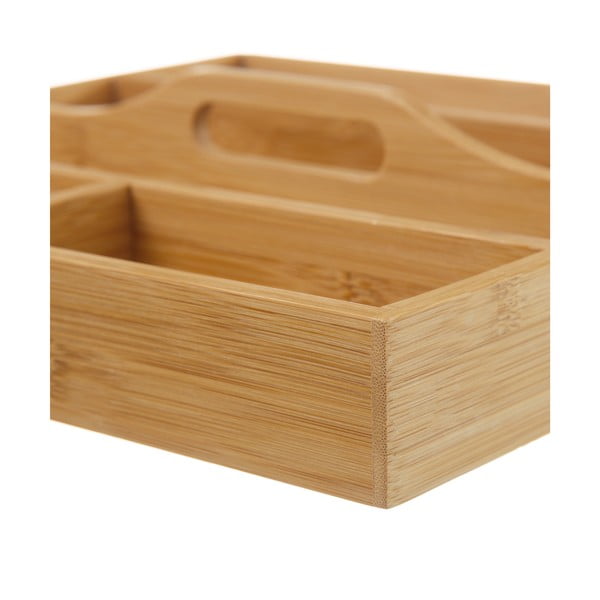 Bambusest söögiriistade korraldaja , 31 x 31 cm - Casa Selección-image-2