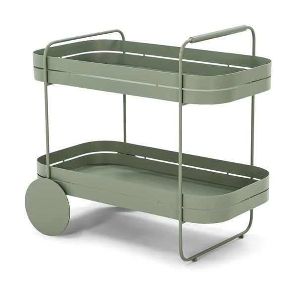 Metallist ratastega serveerimislaud 74x42 cm Gin & Trolley - Spinder Design