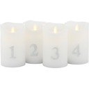 LED jõulukaunistus, 4 tk (kõrgus 13 cm) Sara - Sirius