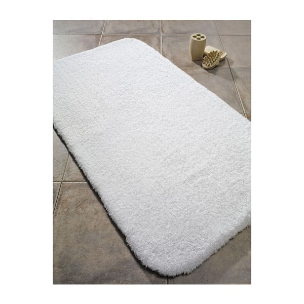 Bílá koupelnová předložka Confetti Bathmats Organic 1500, 60 x 70 cm