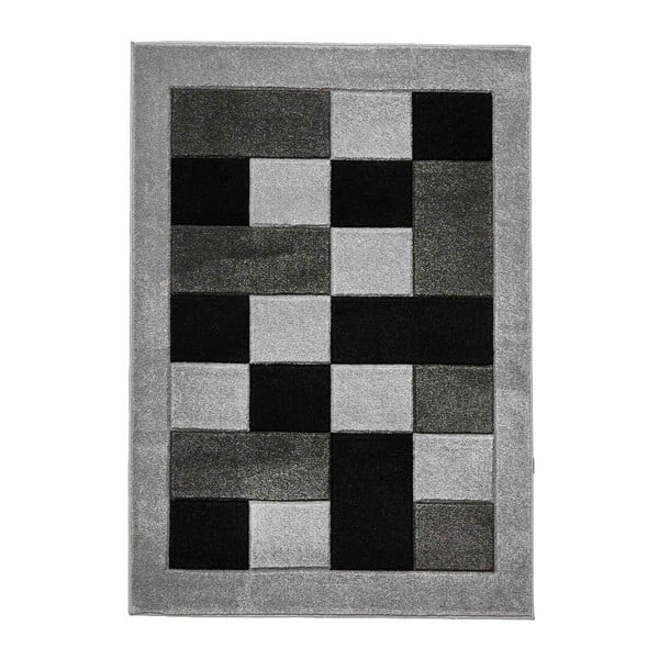 Šedý koberec Think Rugs Geometrico Square, 120 x 170 cm