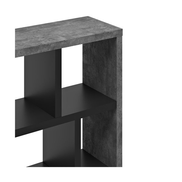 Betoonist raamaturiiul tumehall-must 70x159 cm Berlin - TemaHome-image-3