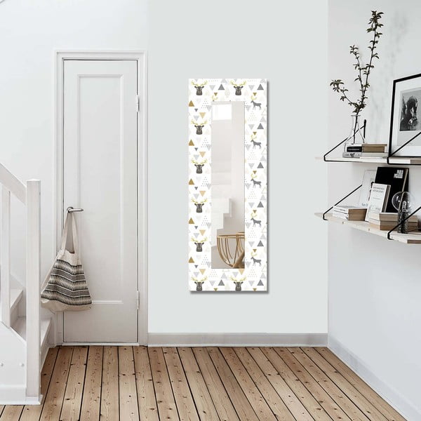 Puidust raamiga seinapeegel 40x120 cm - Wallity-image-1