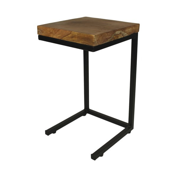 Příruční stolek z kovu a teakového dřeva HSM collection