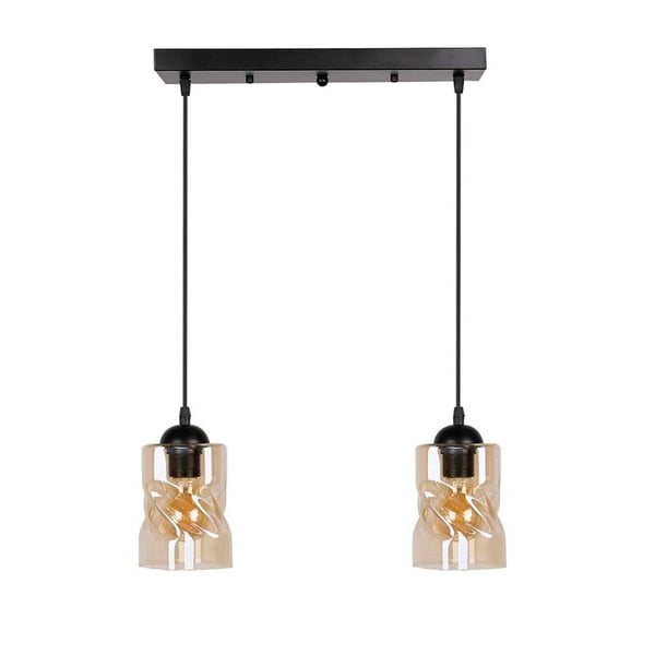 Must rippvalgusti klaasist lambivarjundiga 10x44 cm Felis - Candellux Lighting