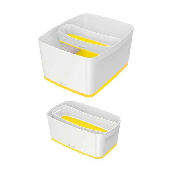 Valge-kollane plastikust kirjatarvete korraldaja MyBox - Leitz-image-3