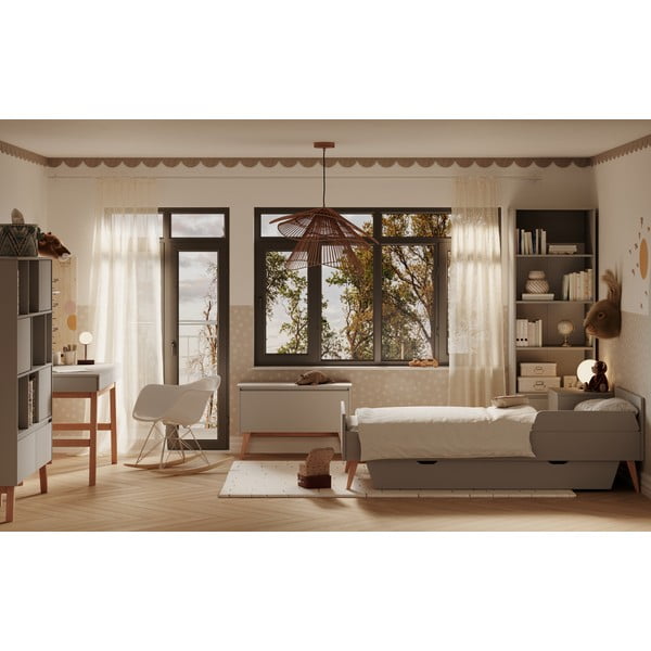 Hall sahtel lastevoodi alla 90x200 cm Swing - Pinio-image-3