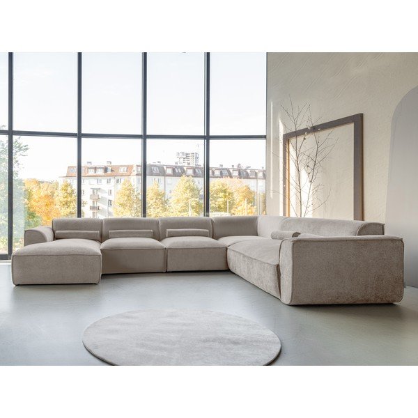 Beež nurgadiivan (parem nurk) Flex Felix - Miuform-image-1