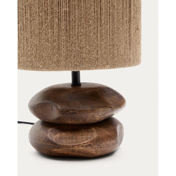 Akaatsia täispuidust lauavalgusti (kõrgus 43 cm) Kor - Kave Home-image-3