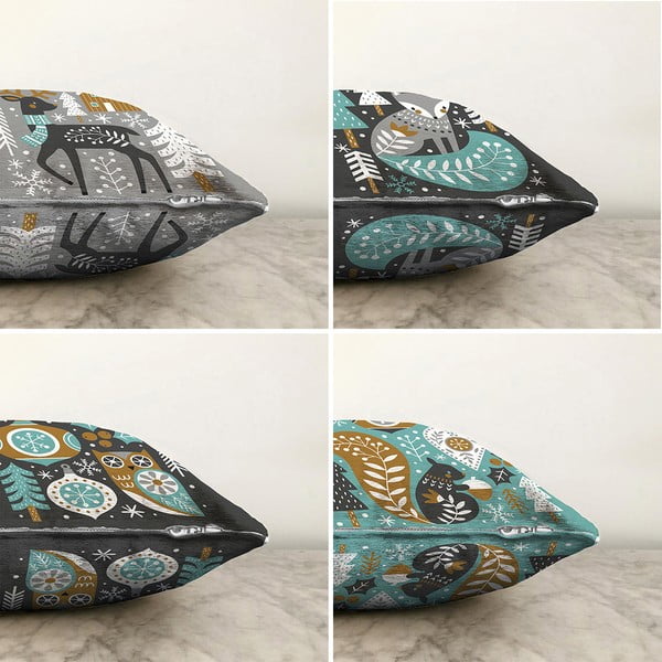 4 padjapüüri komplekt Winter Forest, 55 x 55 cm - Minimalist Cushion Covers-image-1