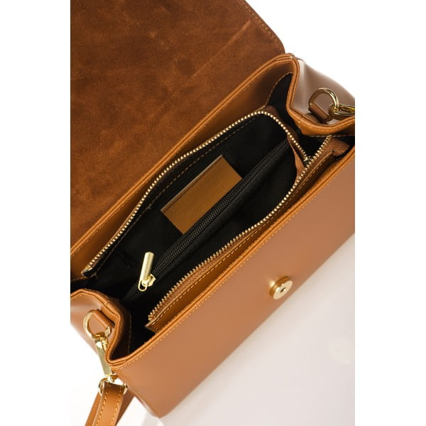 Oranž nahast käekott Marta - Federica Bassi-image-1