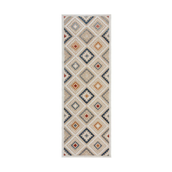 Kreem välis-koridorivaip 80x230 cm Zion Natural - Flair Rugs