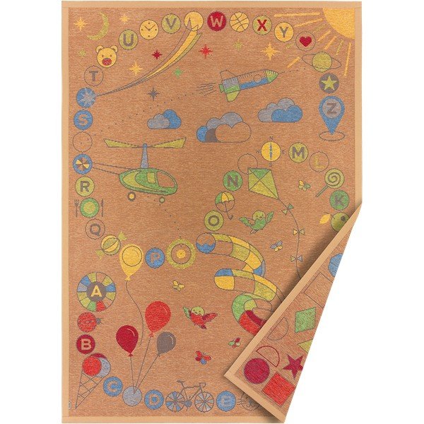 Pruun pööratav lastevaip , 160 x 230 cm Tähemaa - Narma-image-1