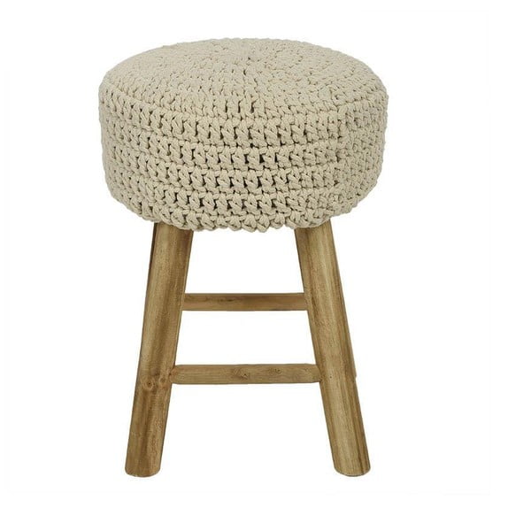Stolička s pleteným sedátkem Cream, 27x41 cm