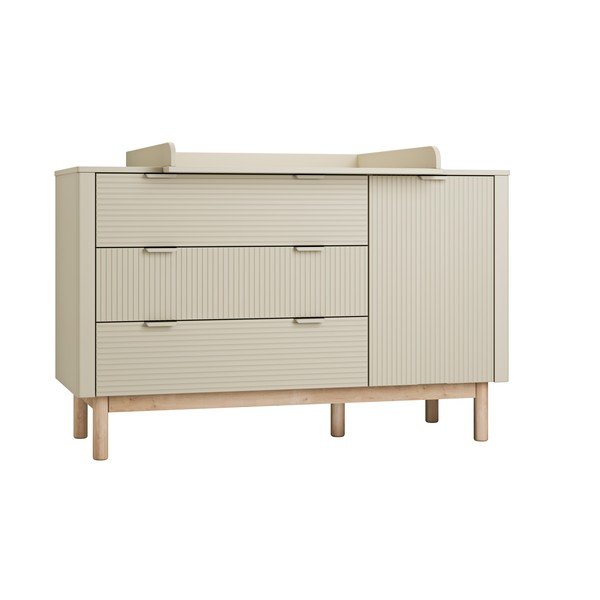 Beež madal laste kummut 144,5x52 cm Miloo - Pinio-image-2