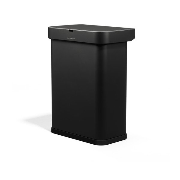 Must kontaktivaba terasest prügikast 58 l Sensor - simplehuman